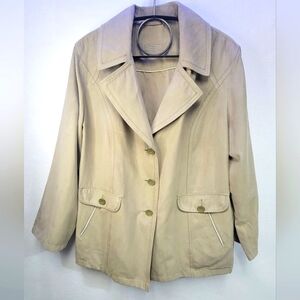 KIRSTEN MADE IN GERMANY Women's XL Soft Polyester Jacket Button Closure